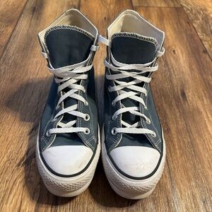 Converse Chuck Taylor All Star Lift Platform Sneakers – Blue Canvas – Never Worn